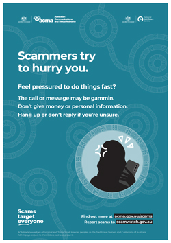 ACMA First Nations posters - phone scams 1