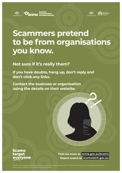 ACMA First Nations posters - phone scams 3