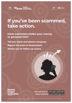 ACMA First Nations posters - phone scams 5